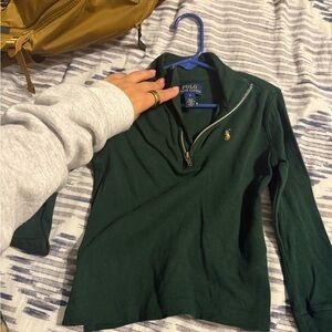 Polo by Ralph Lauren Forest Green Half-Zip Sweater